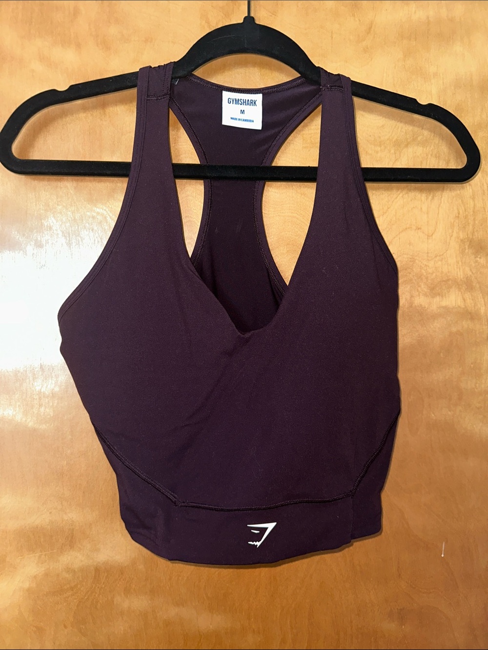 Gymshark Plum Racerback Crossover Sports Bra